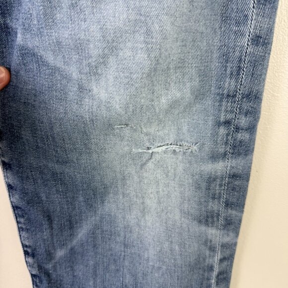 AG Everett Slim Straight Cloud Soft Jeans Dark Wash Denim Mens 34R Distressed - Picture 3 of 9